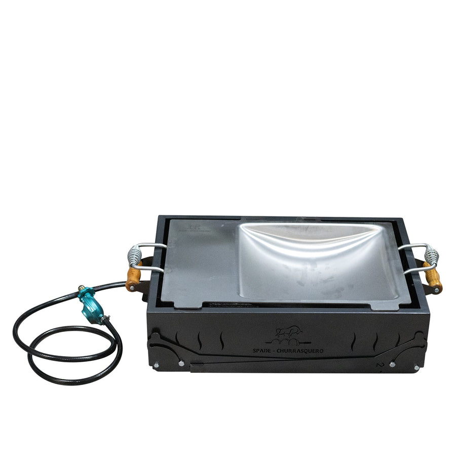 PORTABLE LP Gas Base with (stainless steel) Disc-Grill (wok)