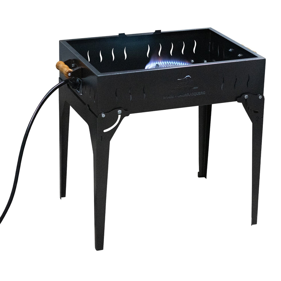PORTABLE LP Gas Base with (stainless steel) Disc-Grill (wok)