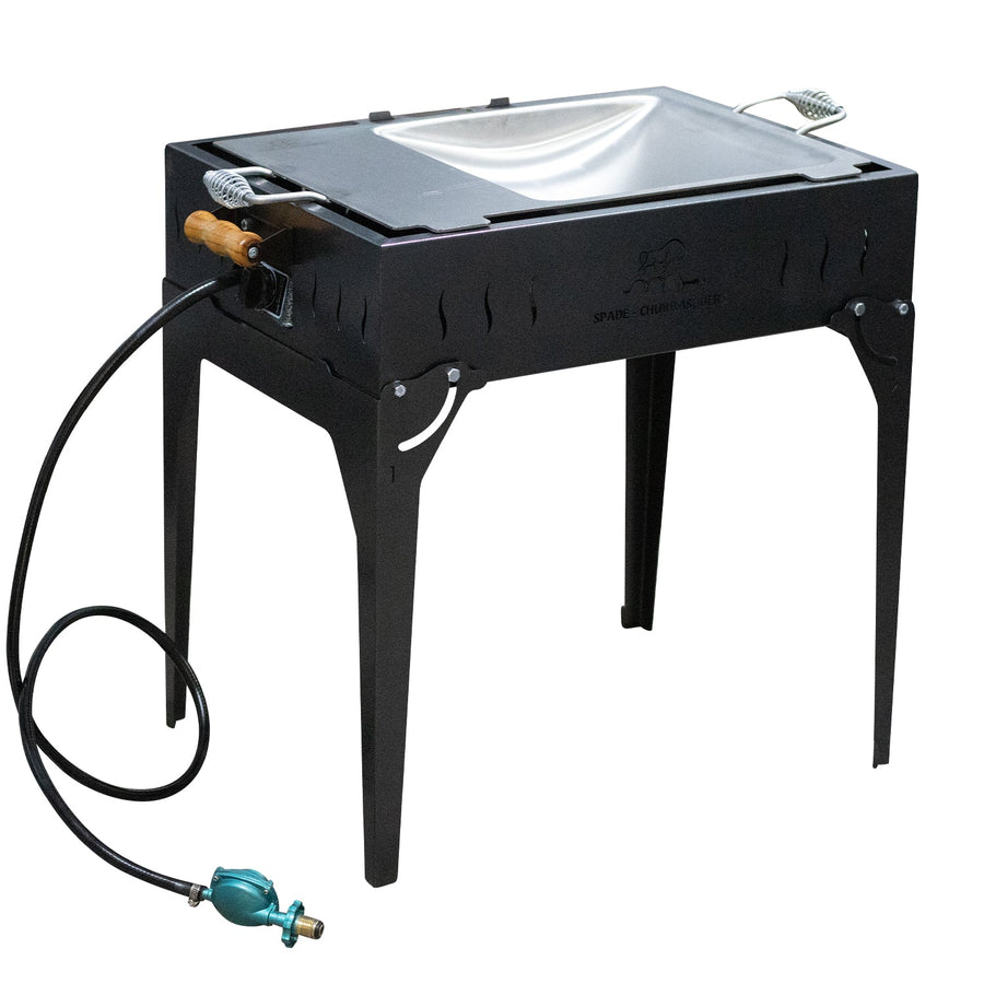 PORTABLE LP Gas Base with (stainless steel) Disc-Grill (wok)