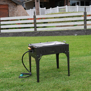 PORTABLE LP Gas Base with (stainless steel) Disc-Grill (wok)