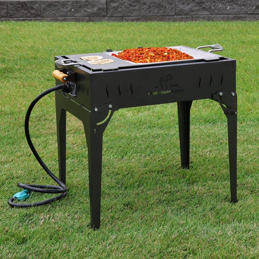 PORTABLE LP Gas Base with (stainless steel) Disc-Grill (wok)