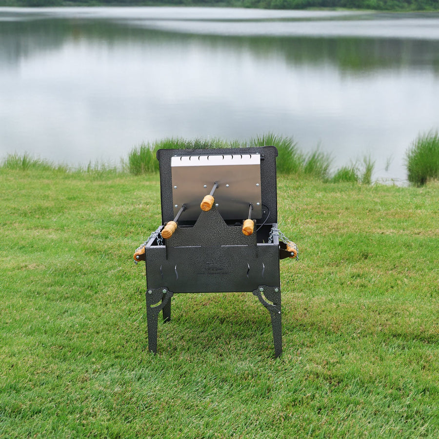 PORTABLE Grill Premium – 3 Spits (InoxCover)